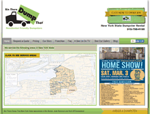 Tablet Screenshot of newyorkstatedumpsterrental.com